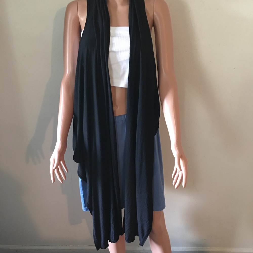 Black Long Versatile Cardigan